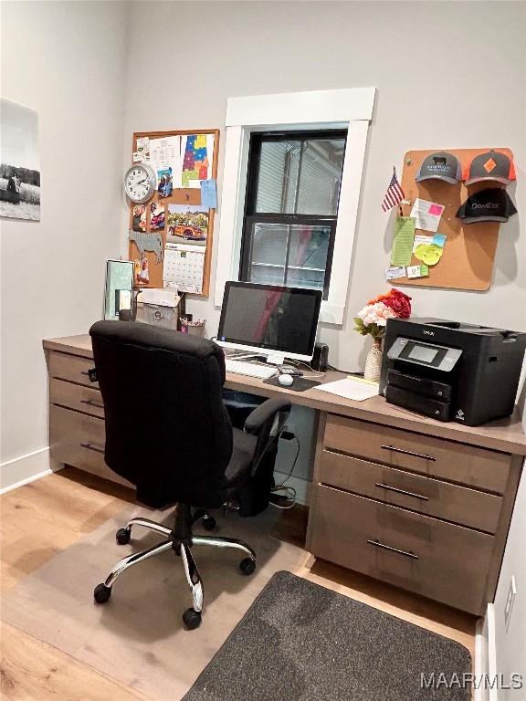 2533 Weldon Rd, Tallassee, AL 36078 - office space featuring baseboards and light wood-style flooring