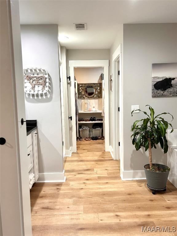 2533 Weldon Rd, Tallassee, AL 36078 - corridor featuring light wood finished floors and baseboards