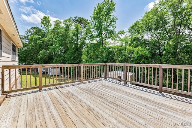 461 W Dr, Prattville, AL 36067 - deck with view of scattered trees