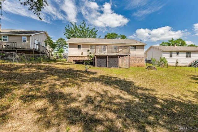 461 W Dr, Prattville, AL 36067 - rear view of property with a wooden deck