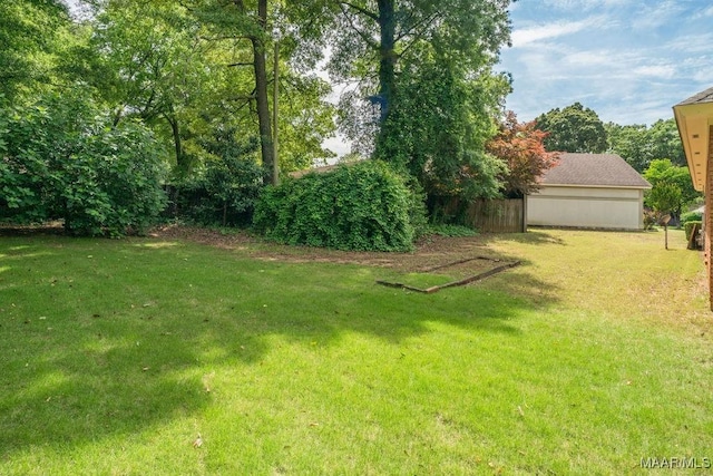 view of green lawn