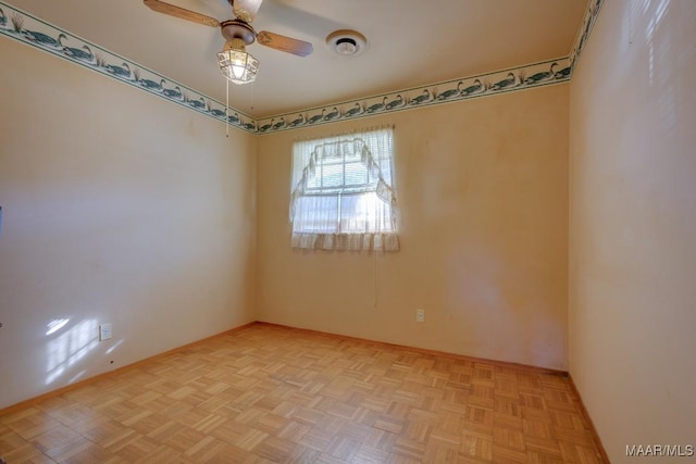 205 9th Ave, Selma, AL 36701 - empty room with a ceiling fan and baseboards