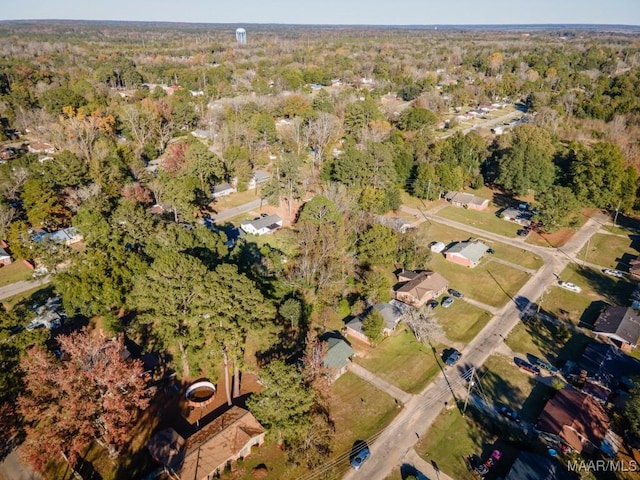 205 9th Ave, Selma, AL 36701 - aerial view of property's location with a heavily wooded area