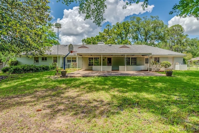 2527 Hermitage Dr, Montgomery, AL 36111 - rear view of house with a patio and stucco siding