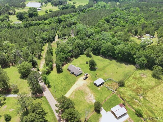 7330 Butler Mill Rd, Ramer, AL 36069 - aerial view of a forest and a large body of water
