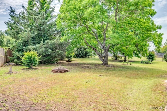 100 Duck Cv, Elmore, AL 36025 - view of yard featuring an outdoor fire pit