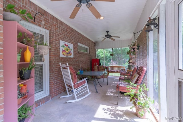 705 Yellowstone Dr, Prattville, AL 36067 - view of patio with a ceiling fan