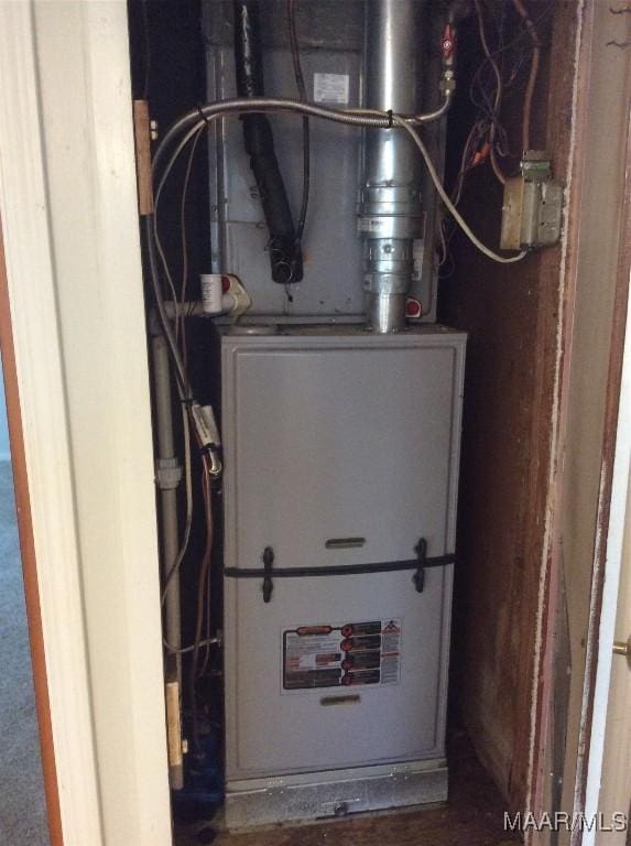 4037 Piedmont Dr, Montgomery, AL 36108 - utility room featuring heating unit