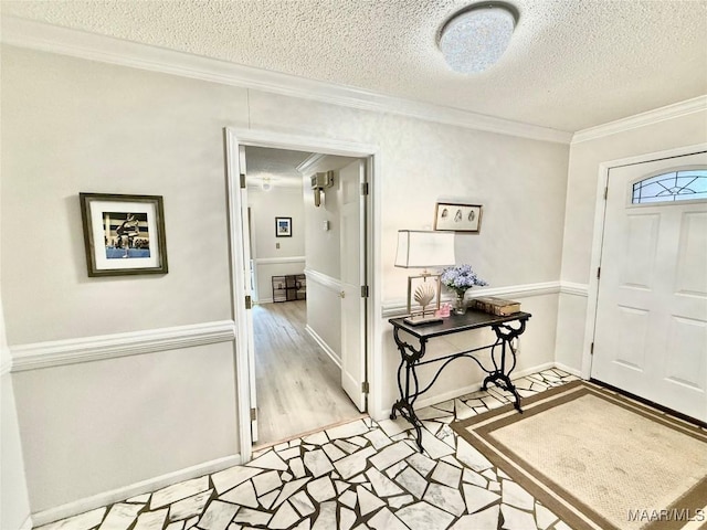 36 Wilkins Rd, Selma, AL 36701 - entryway with a textured ceiling and ornamental molding