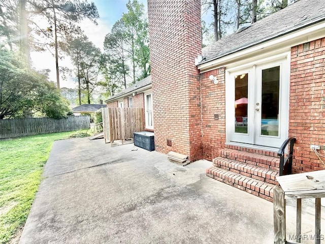 36 Wilkins Rd, Selma, AL 36701 - view of patio featuring french doors and entry steps
