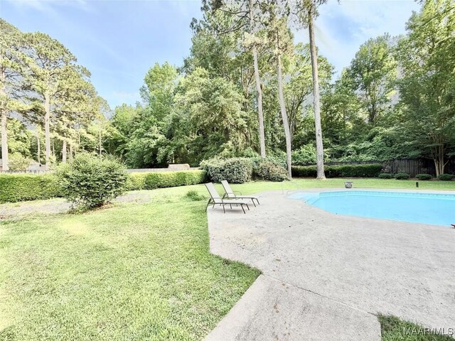 36 Wilkins Rd, Selma, AL 36701 - view of swimming pool featuring a lawn and a patio
