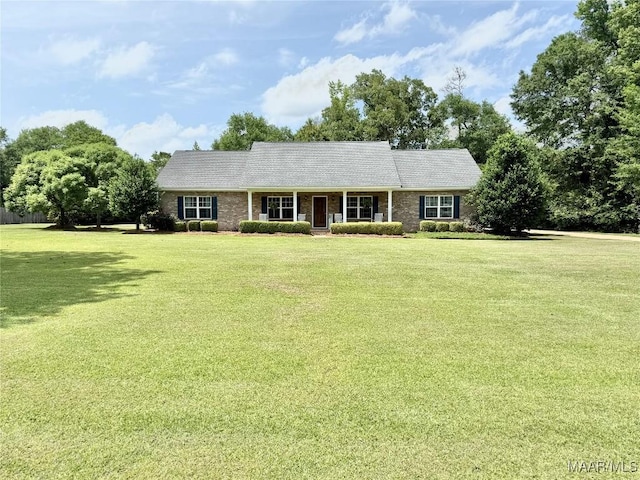 828 Warrior Dr, Valley Grande, AL 36701 - view of front of home with a front lawn and covered porch