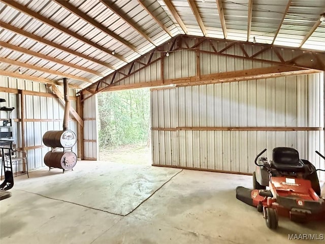 828 Warrior Dr, Valley Grande, AL 36701 - garage featuring metal wall