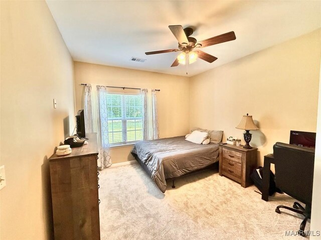 828 Warrior Dr, Valley Grande, AL 36701 - carpeted bedroom with ceiling fan