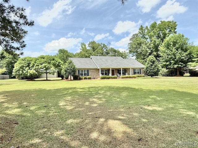 828 Warrior Dr, Valley Grande, AL 36701 - ranch-style home featuring a front yard