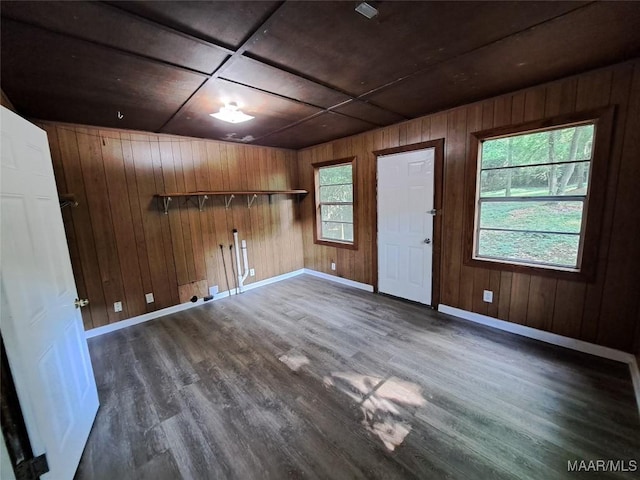 1960 Yarbrough St, Montgomery, AL 36110 - unfurnished room featuring wood walls, wood finished floors, and baseboards