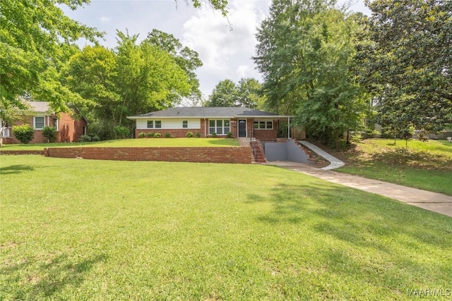 3468 Biltmore Ave, Montgomery, AL 36109 - ranch-style home with a front yard and brick siding