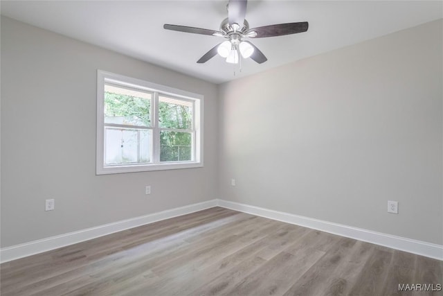3468 Biltmore Ave, Montgomery, AL 36109 - unfurnished room featuring wood finished floors, baseboards, and a ceiling fan