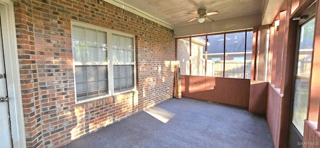 6200 Sycamore Dr, Montgomery, AL 36117 - unfurnished sunroom featuring a ceiling fan and plenty of natural light