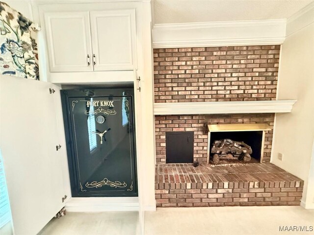 441 County Road 401, Selma, AL 36701 - detailed view of a fireplace, ornamental molding, and carpet
