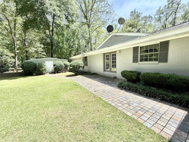 441 County Road 401, Selma, AL 36701 - view of grassy yard featuring french doors