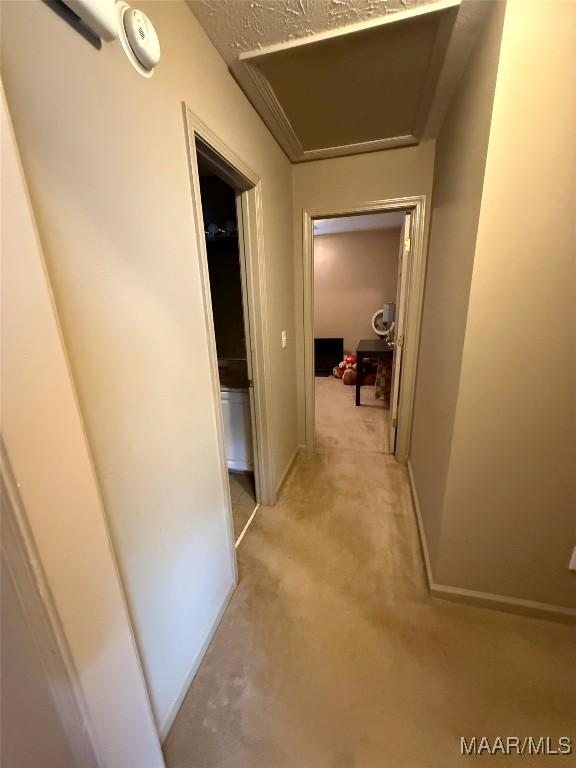 3701 Claiborne Cir, Montgomery, AL 36116 - corridor featuring light colored carpet and baseboards