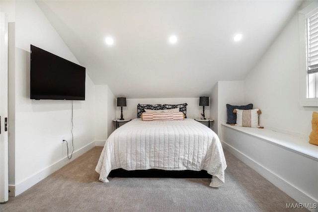 3328 Lebron Rd, Montgomery, AL 36106 - bedroom featuring lofted ceiling, carpet, recessed lighting, and baseboards
