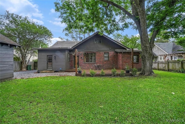 3328 Lebron Rd, Montgomery, AL 36106 - rear view of house featuring a patio and brick siding