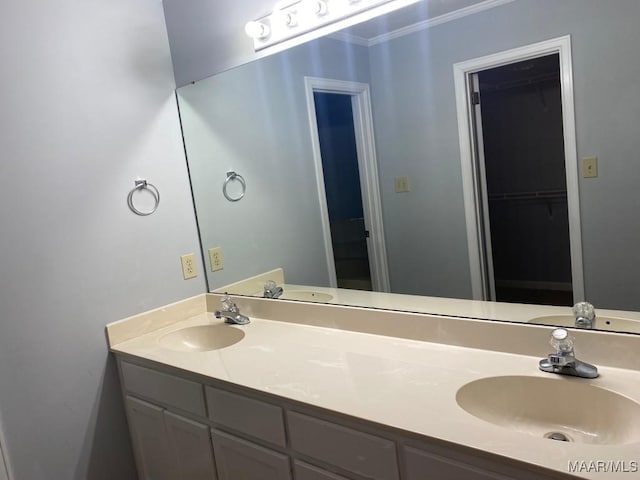1853 Sanford Dr, Prattville, AL 36066 - full bathroom featuring double vanity and a spacious closet