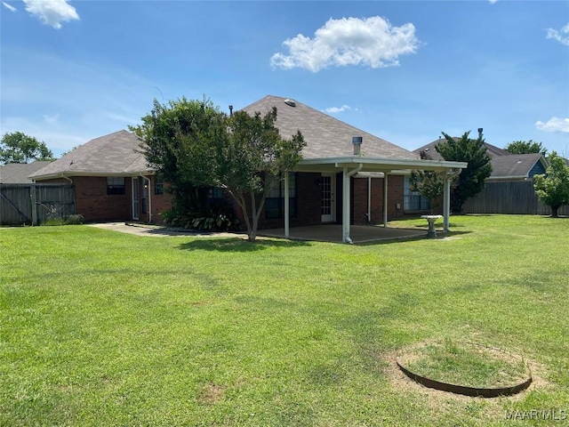 1853 Sanford Dr, Prattville, AL 36066 - rear view of property with a patio area and brick siding