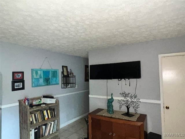 3740 Martha Ln, Millbrook, AL 36054 - living area with a textured ceiling and tile patterned floors