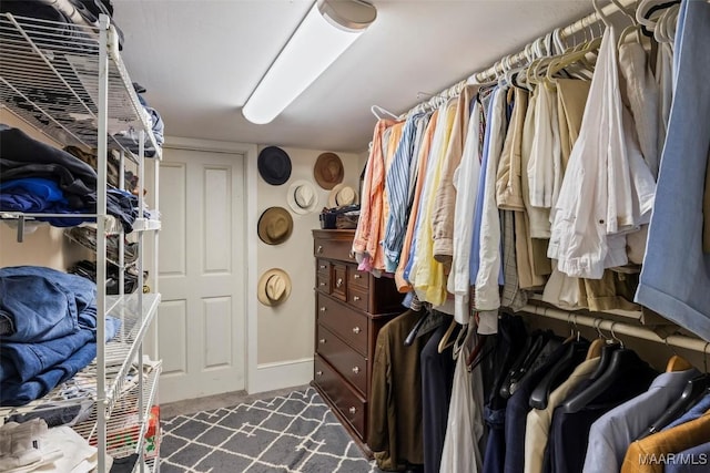 1533 Gilmer Ave, Montgomery, AL 36104 - walk in closet featuring dark colored carpet
