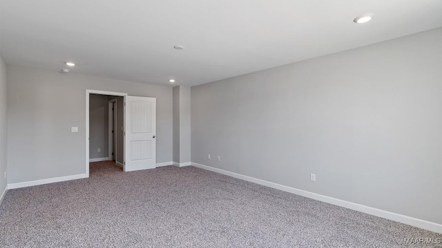 6008 Cunningham Trl, Montgomery, AL 36116 - spare room with carpet flooring, recessed lighting, and baseboards