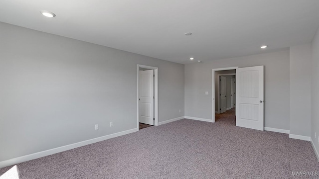 6008 Cunningham Trl, Montgomery, AL 36116 - empty room featuring carpet, baseboards, and recessed lighting