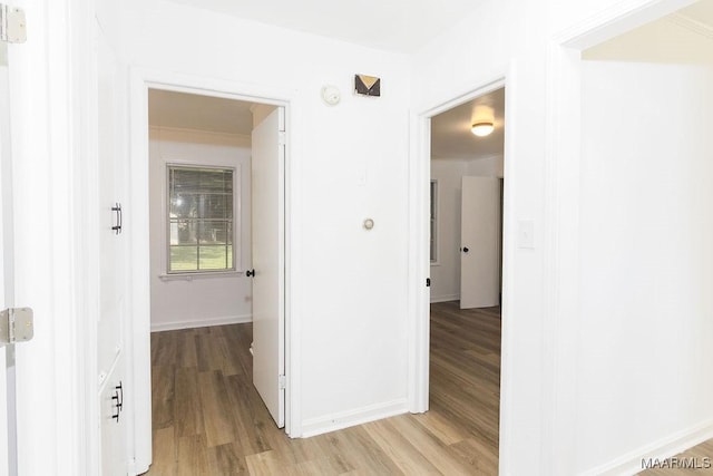 3119 Gaston Ave, Montgomery, AL 36105 - hallway with light wood-style flooring and baseboards