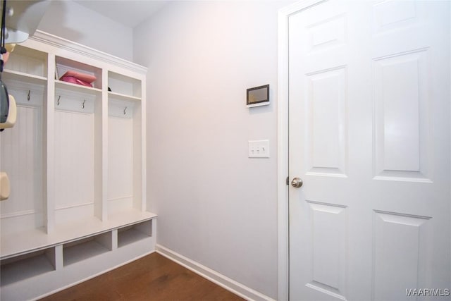 688 Tiger Trl, Opelika, AL 36804 - mudroom with dark wood finished floors and baseboards