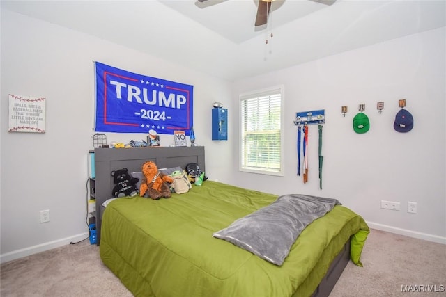 688 Tiger Trl, Opelika, AL 36804 - bedroom featuring carpet flooring, baseboards, and a ceiling fan