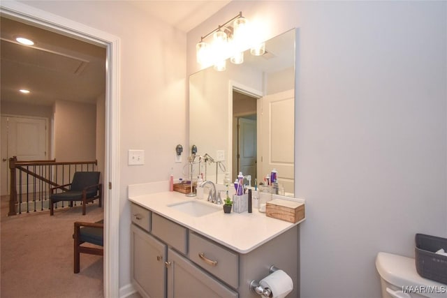 688 Tiger Trl, Opelika, AL 36804 - half bath featuring vanity and toilet