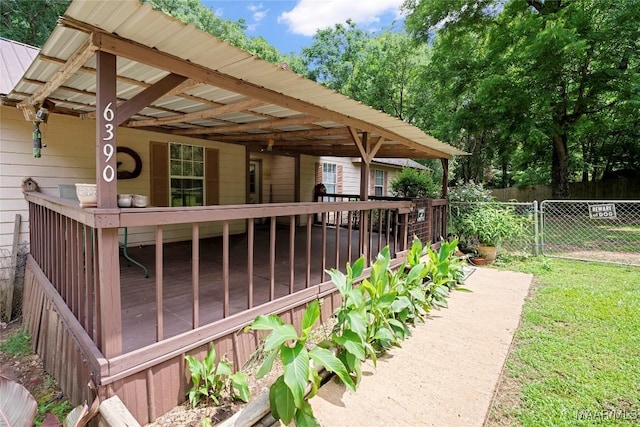 6390 County Road 37, Valley Grande, AL 36701 - view of patio / terrace with a deck