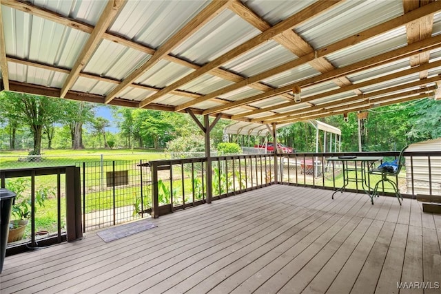 6390 County Road 37, Valley Grande, AL 36701 - view of wooden terrace