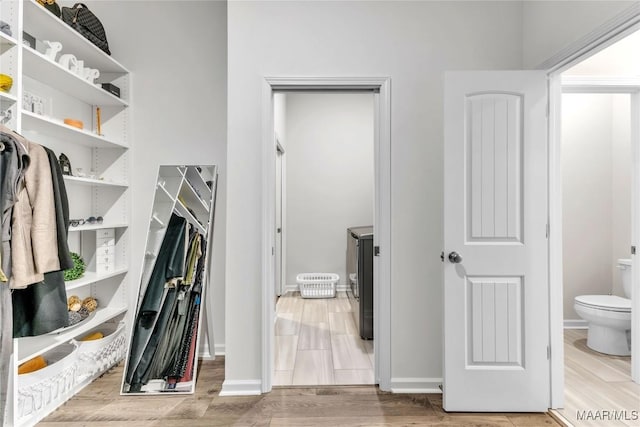 400 Lismore Pl, Montgomery, AL 36117 - spacious closet with washer and dryer and wood finished floors