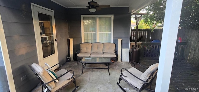 2276 E Aberdeen Dr, Montgomery, AL 36116 - view of patio with ceiling fan