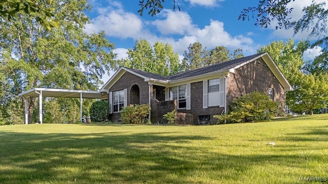 5241 County Road 48th Rd, Jemison, AL 35085 - single story home featuring a front yard and brick siding