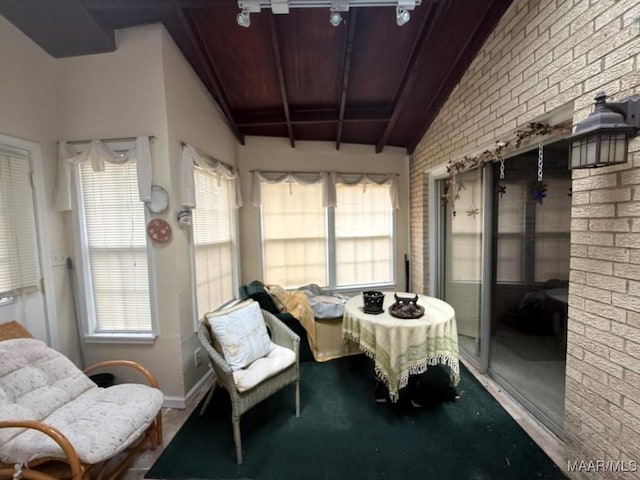2700 W Edgemont Ave, Montgomery, AL 36108 - sunroom / solarium featuring baseboards and wood ceiling