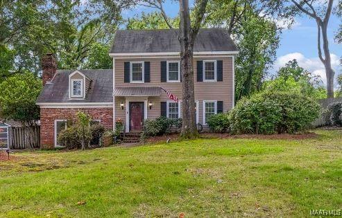 184 Fox Hollow Rd, Montgomery, AL 36109 - view of front of house featuring a chimney