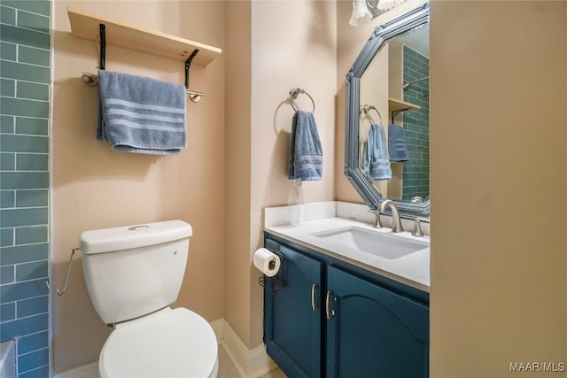 184 Fox Hollow Rd, Montgomery, AL 36109 - bathroom featuring vanity, toilet, and a shower
