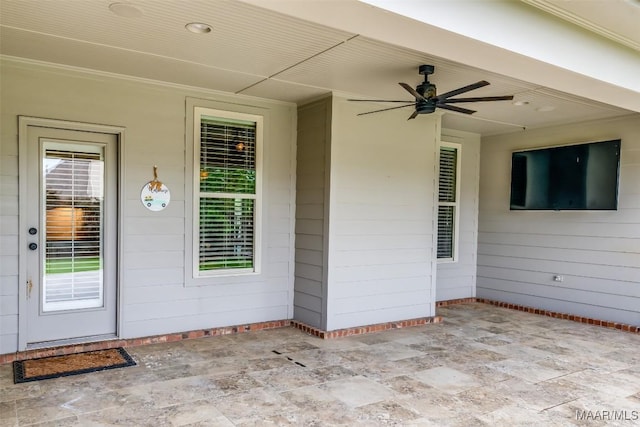 8460 Rockbridge Cir, Montgomery, AL 36116 - view of patio / terrace featuring ceiling fan