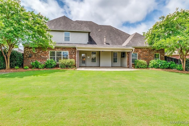 8460 Rockbridge Cir, Montgomery, AL 36116 - back of property with a patio and brick siding