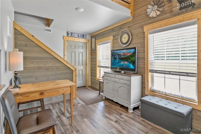 13871 Old Pike Rd, Mathews, AL 36052 - office with wood walls and wood finished floors