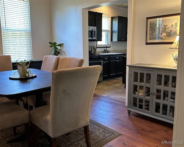 408 W Tuskeena St, Wetumpka, AL 36092 - dining area featuring hardwood / wood-style flooring